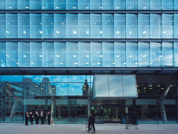 glazed office facade architects